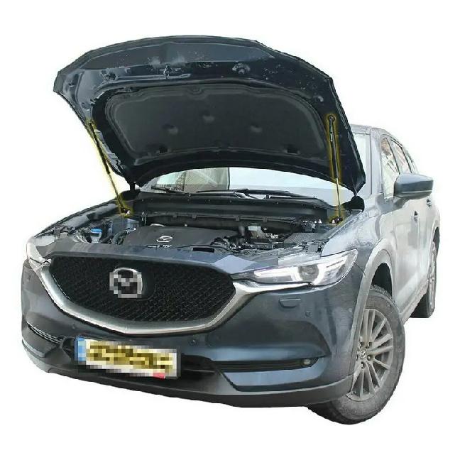 for Mazda CX-5 CX5 II 2017- Front Bonnet Hood Modify Gas Struts Carbon Fiber Spring Damper Lift Support Absorber