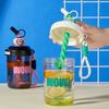 Leak-proof Stirring Cup With Straw Drinking Cup Cute 580ML Water Bottles  Fruit Juice