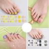 Gel Toenail Stickers Gel Manicure Stickers 3D Phototherapy Nails Semi-cured Toenail Stickers