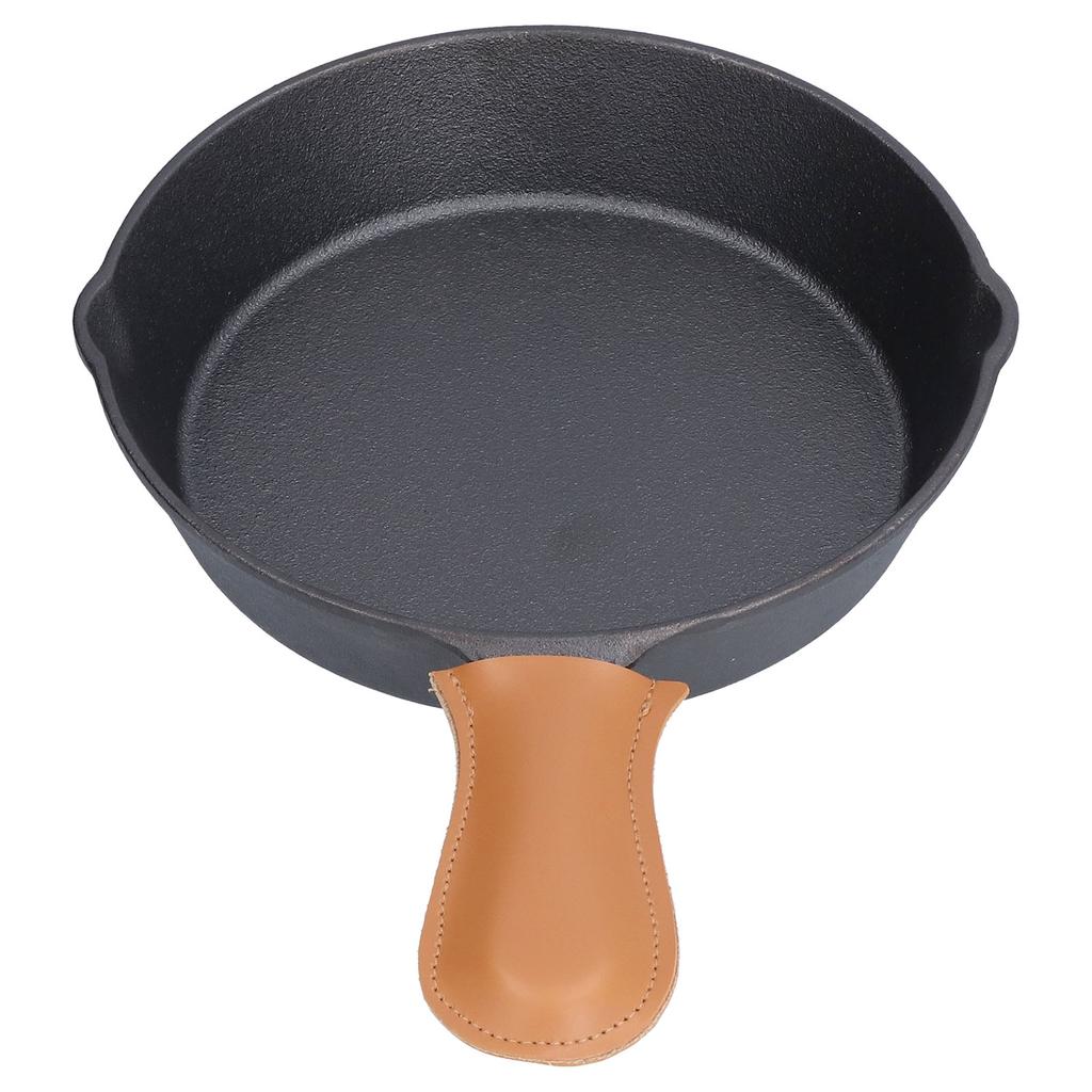 Cast Iron Skillets Healthy Easily Clean Wear Resistant Drop Proof Cast Iron Pan with Handle Cover Fo