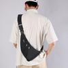 Men's breast bag, gun bag, messenger bag, multi-functional leisure bag, shoulder bag, anti-lost and anti-theft bag.