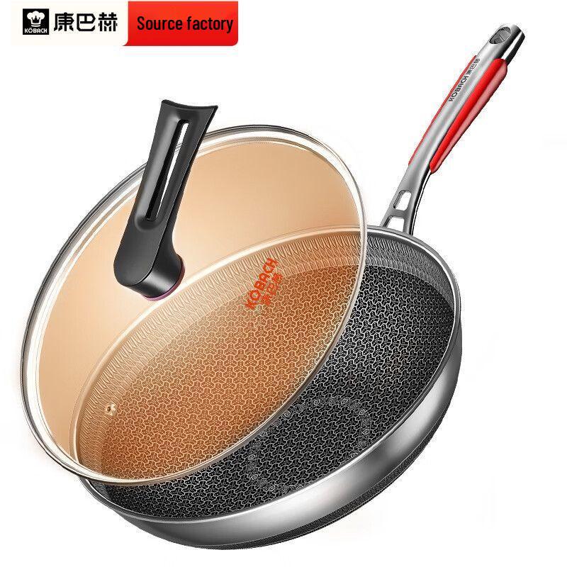 Kangbah HONGTU Antibacterial 316 Stainless Steel Non-stick Wok