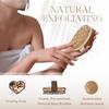 Sofiyana Wooden Round Bath Brush for Body Exfoliation – Natural Bristle Dry and Wet Brush with Ergonomic Wooden Handle for Smooth Skin and Deep Cl