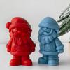 Christmas Candle Mold DIY Santa Claus Plaster Resin Silicone Mould Bearded Old Man Christmas Candle Making Supplies