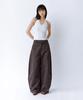 ROUGHNECK Distressed Wide Pants Brown