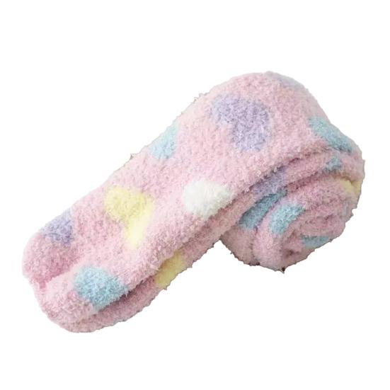 Women Long Floor Socks Soft Fluffy Over Knee Socks Colorful Warm Thick Thigh High Socks for Home Indoor Wear Bedroom Sleeping