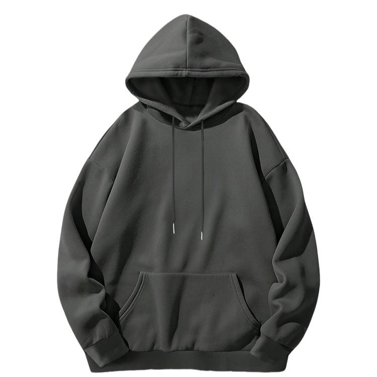 Men's Trendy Hoodie: Team & Class Uniform, Youthful Campus Style, High-End Autumn/Winter Wear for Couples