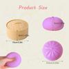 Colorful Squishy Steamed Buns Dumplings Stress Relief Fidget Toy Simulation Food Steamed Stuffed Bun Dough Squeeze Toys