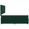 Box Spring Bed with Mattress Dark Green 180x200 Cm Velvet
