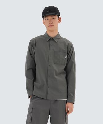 SNOWPEAK APPAREL Cooling Root Long Sleeve Shirt (S25Mmrsh60) Dark Gray