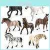 Conjunto de Figuras de Cavalo de PVC Realistas Incluindo Appaloosa, Cavalo Quarto de Milha e Hanoveriano Para Decoração de Casa e Exibição Colecionável