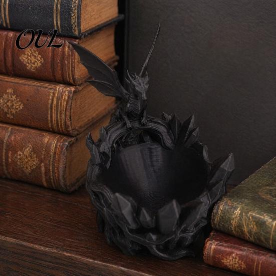 Multi-color Storage Dish Dragon Bowl, 3D Printed Decorative Key Jewelry Holder for Entryway Catchall Tray Desktop Dressing Table, Unique Fantasy Home