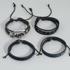 Handmade Leather Bracelet 4-piece Set Combination Bracelet Hand Rope