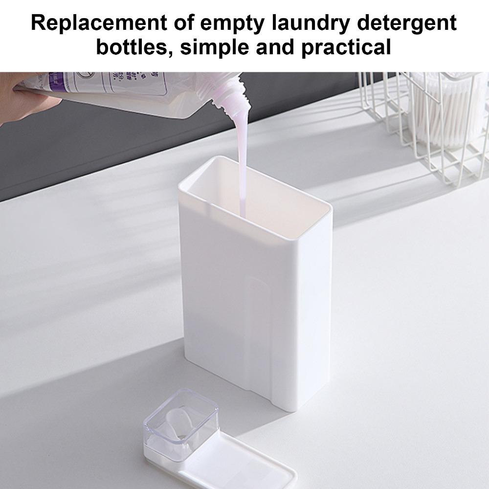 Plastic Laundry Detergent Dispenser White Leak-Proof Dispenser Bottle Durable Reusable Liquid Soap Dispenser Household Use