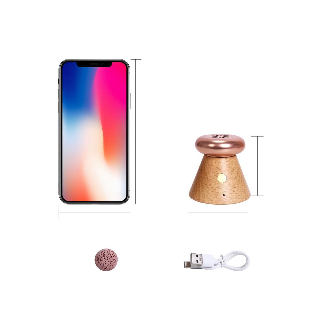 Solid Wood Temperature-Controlled Aromatherapy Diffuser