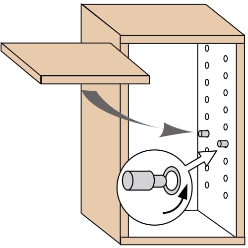Best Screw-in Shelf Dowels, W1/4 X 9mm, Pack of 20, N-279