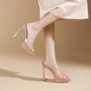 Atemberaubende wasserdichte Plateau-High-Heel-Slipper - Damen 2026 Frühling/Sommer Open-Toe Stiletto Elegante Absätze