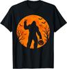 Bigfoot Halloween Peace Sign T-Shirt Sasquatch Trick or Treat Pumpkin Tee