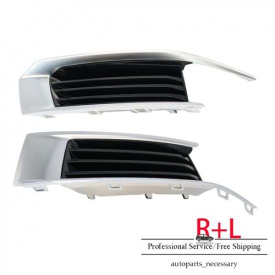 1 Pair Front Lower Bumper Grille Fog Light Cover 2pcs For 2018- Cadillac XTS