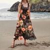 Women's Casual Comfortable Floral Print Sleeveless Cotton Pocket Dress