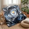 Manchester City Theme Blanket Soft Flannel Blanket Plush Throw Blanket Cozy Sofa Bed Blanket for Home Decor
