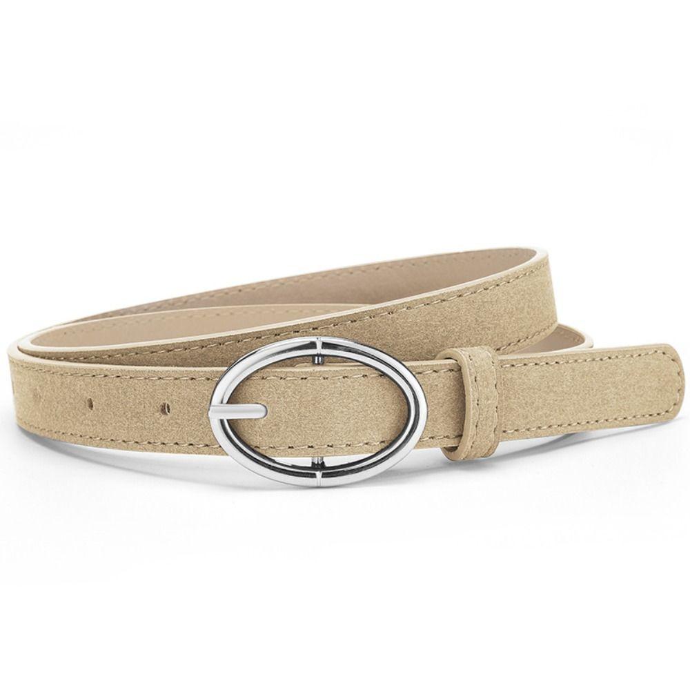 Casual Suede Leather Belt Luxury Design Waistband Trendy Business Waist Belt  For Women