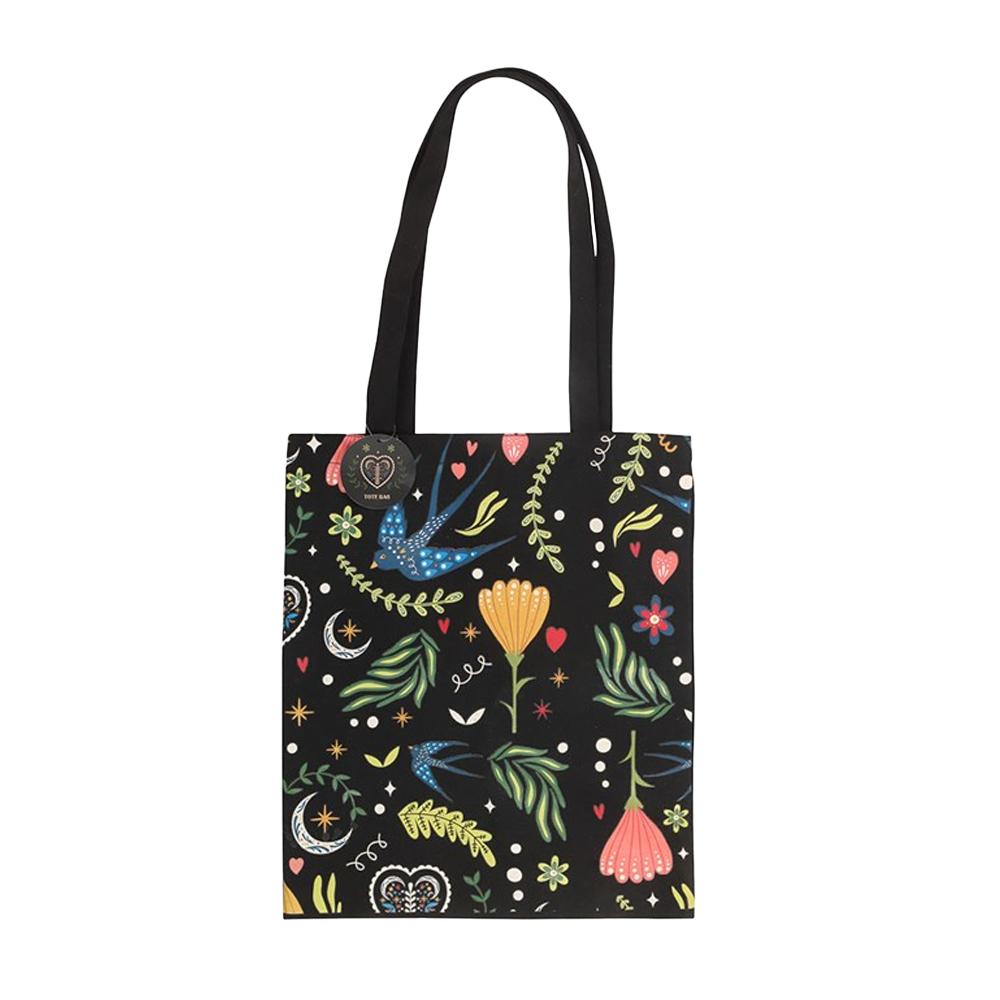 Something Different Midnight Bloom Polycotton Tote Bag