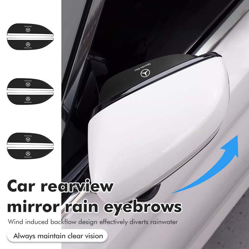 2pcs Car Rear Side Mirror Rain Board Eyebrow Guard Sun Visor For Mercedes Benz CLK GLC W212 C200 C300 W203 W204 W205 W169 W176 BGHKM1