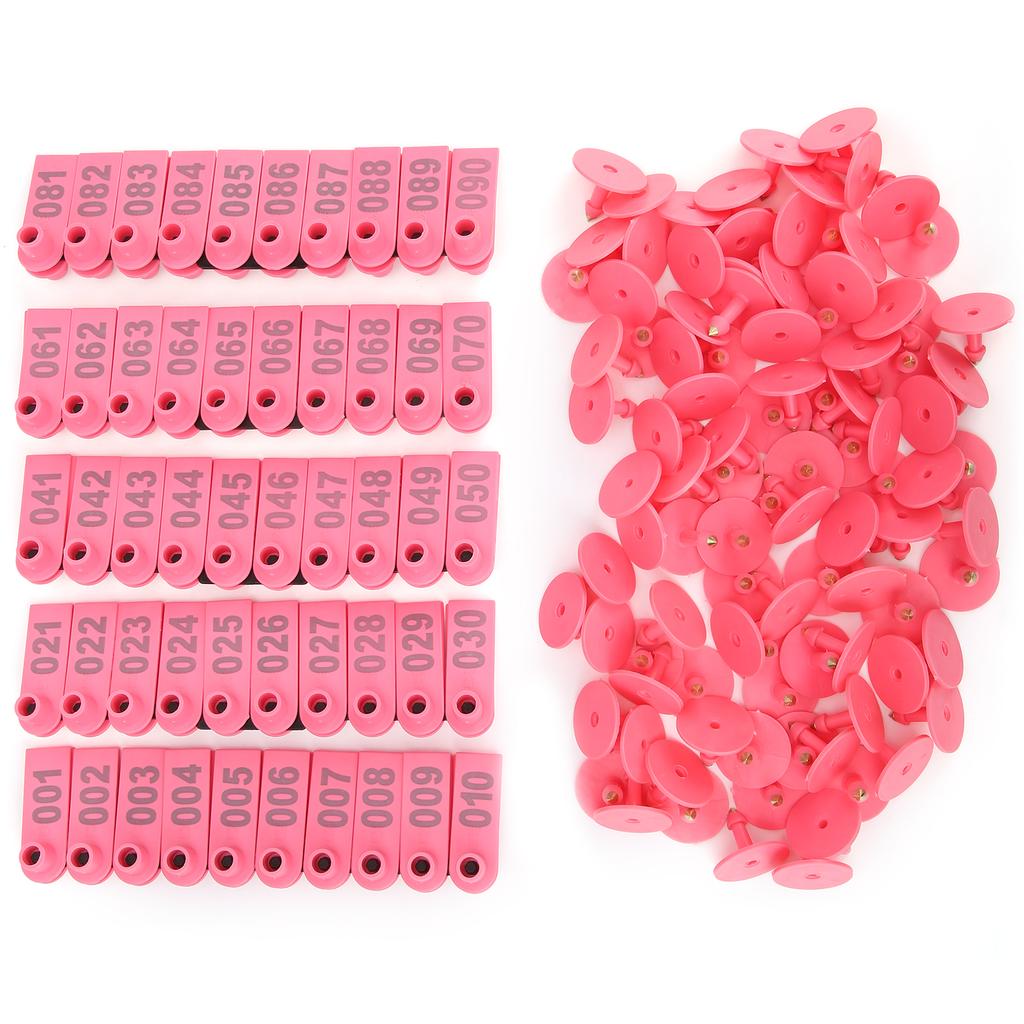 Schwein Rind und Schaf Ohrmarke Nutztier Identifikationskarte Ziege Ohrmarke 100er Pack