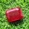 64.80 Ct Heated Ceylon Red Ruby Emerald Cut Faceted Loose Gemstone