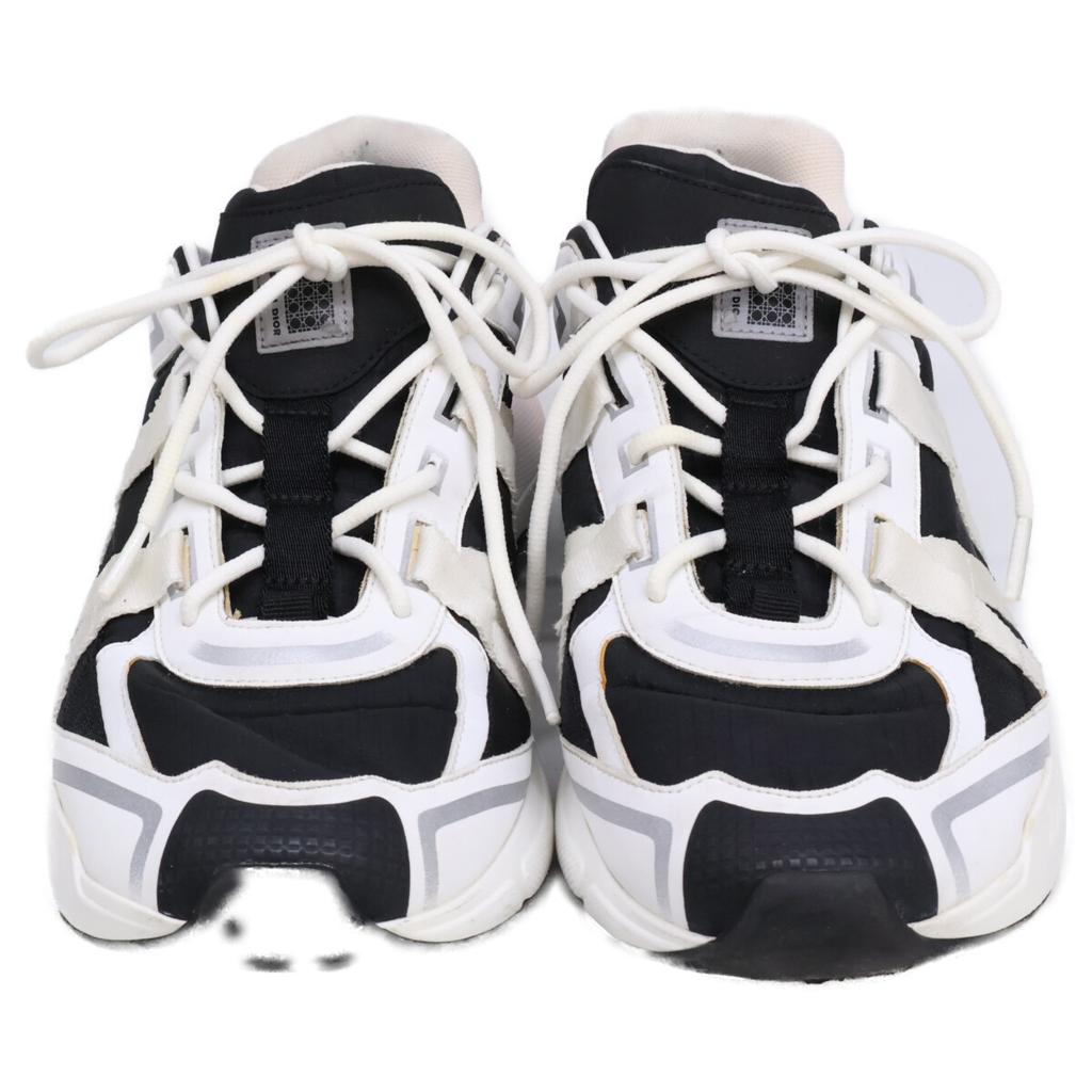 Dior B24 RUNTEK Runtec Seitenlogo Low Cut Schuhe 43 Weiß / schwarz Gebraucht