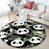Panda Pattern Round rug,Carpet Rug for Living Room Bedroom Sofa Playroom Decor,Non-slip Floor Mat,Holiday Gifts and Birthday Gifts