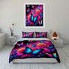 Colorful Butterflies and Roses Bedding Duvet Cover Set Duvet Cover Pillowcases (1 * Duvet Cover 2 * Pillowcases, without duvet insert)
