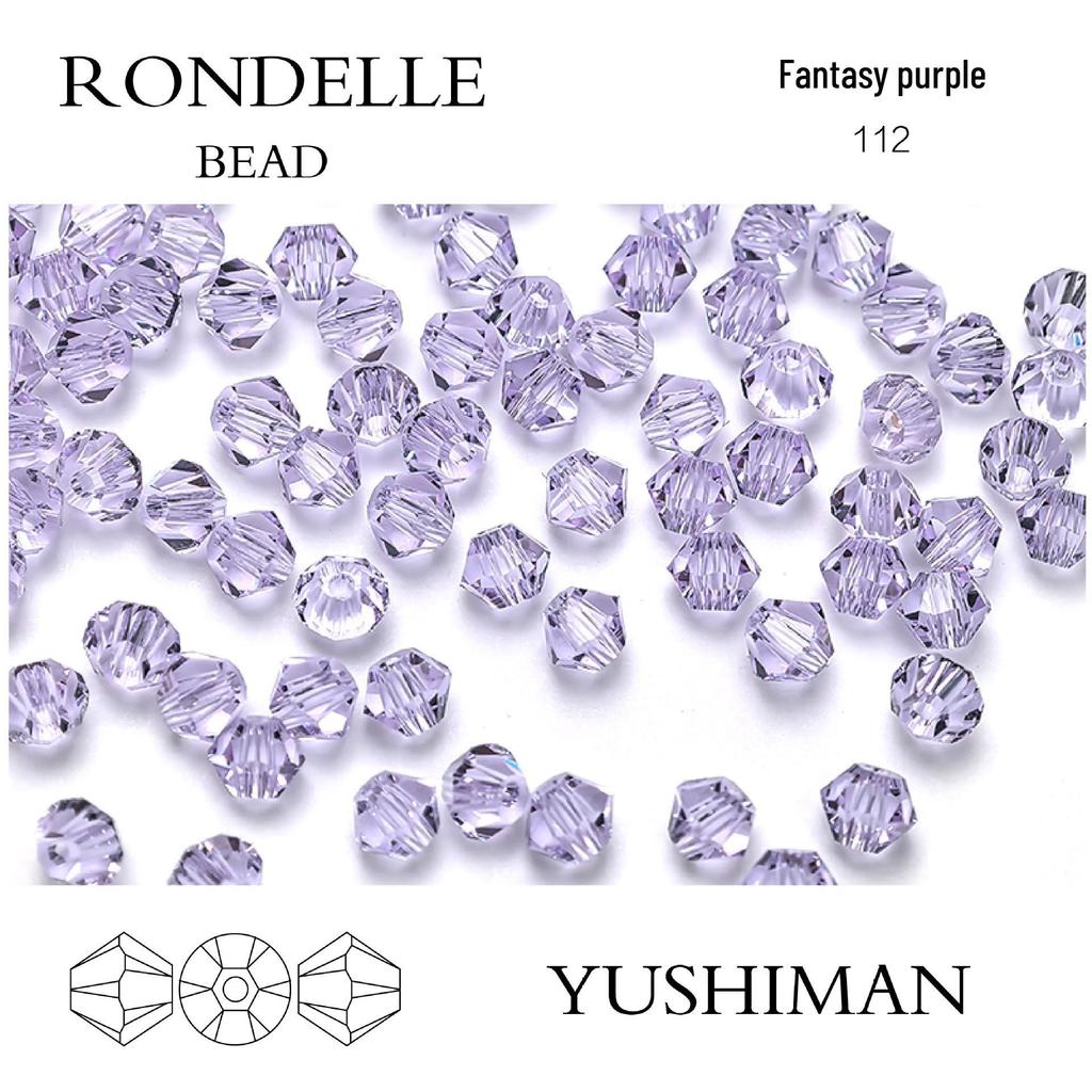 4mm Rhombus Beads - 200 Czech Quality Double Crimp Top Beads for DIY, Shuttle Weaving, and Embroidery