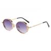 Oval Metal Frame Sunglasses Women Men UV400 Protection Fashion Driving Outdoor PC Lens