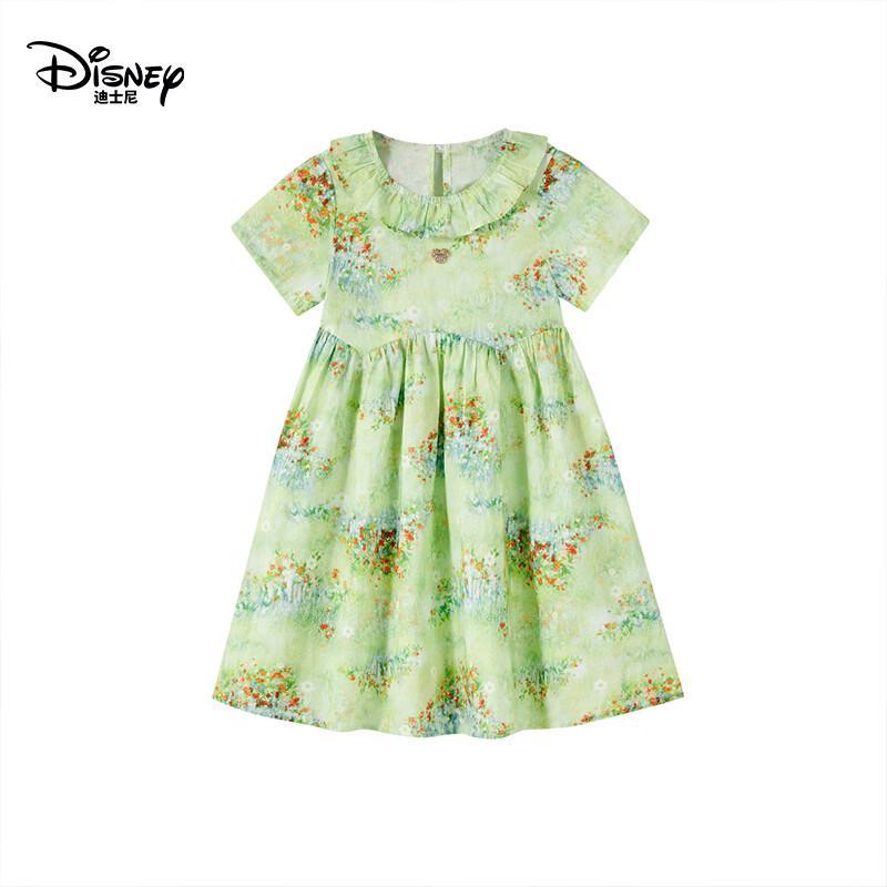 Disney Mädchen Sommerkleid Prinzessin mit Blumenmuster aus Baumwolle