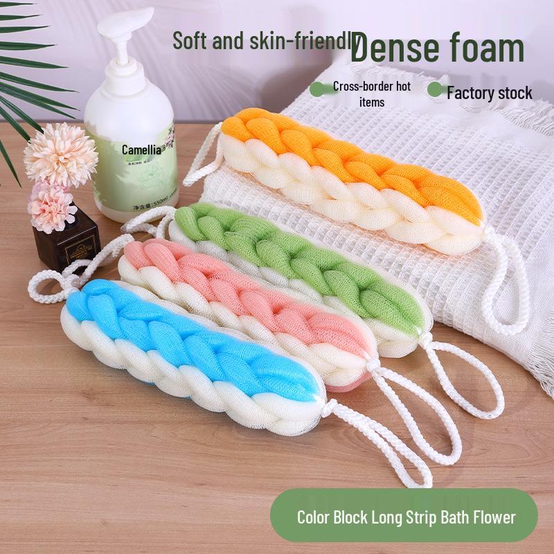 

Утолщенная отшелушивающая мочалка для тела - Большая лента для спины для взрослых 10-120g Custom