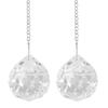 2pcs Crystal Ball Prism Pendant Suncatcher Window Suncatcher Rainow Maker Ornament with Chain for Easy Hanging