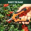 3Pcs Garden Pruning Shears Safe Lock Garden Scissors Set Handheld Clippers for Harvesting Picking Indoor Outdoor Greenhouse