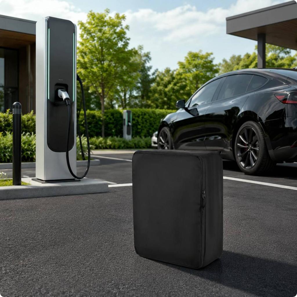 EV Cover Zipper Closure Charging Station Electric Vehicle Dustproof Cap for Indoor
