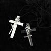 Unisex Crosses Charm Pendant Necklace with Sturdy Glass Special Gifts Accessory for Religious Occasions Daily Use