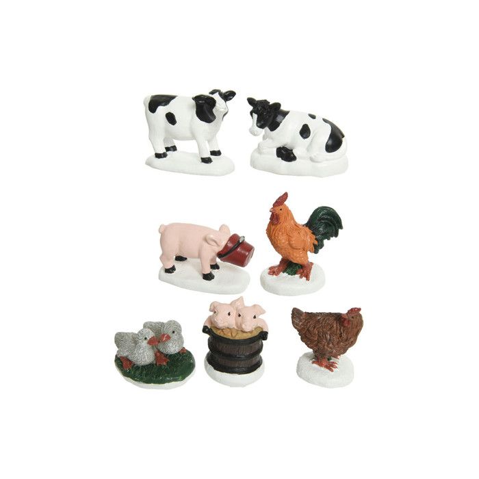 Figurine décorative - BigBuy Home - Dessins assortis - Blanc/vert - Mixte - Adulte