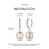925 Sterling Silver Earrings Women Sparkling Dazzling Oval Gemstone Drop Earring For Anniversary Wedding Jewelry Gifts