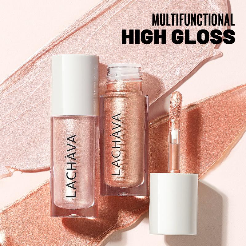 Multi-functional Moisturizing Liquid Highlighter Liquid Blush Eyeshadow Lip Gloss Brightens Lips and Cheeks Multi-functional Liquid Contouring