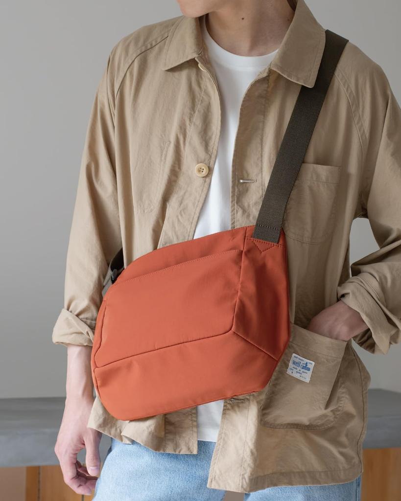 TAVARAT Lightweight Sling Body Shoulder iPad Storage Men's Bag, Sacoche, Bag, Bag, 250g, (Orange)