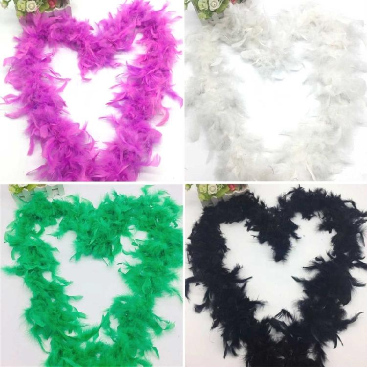 Plüsch-Truthahnfederboa Dekorationen für Party Hochzeit Kleidung Kleid Schal
