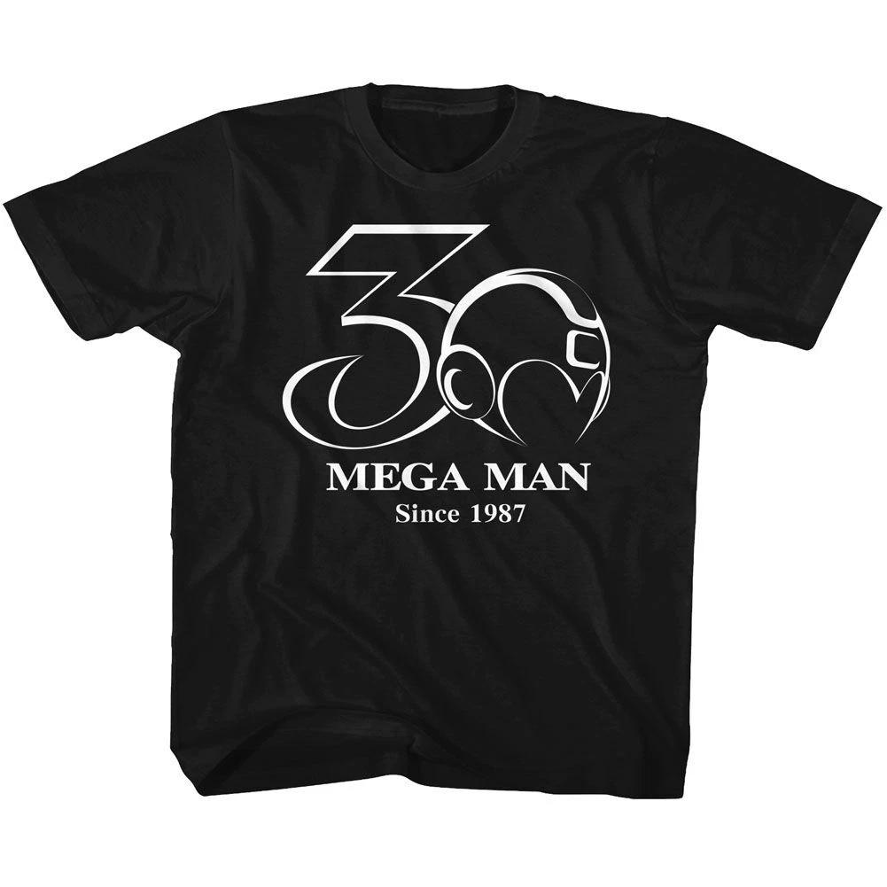 Mega Man 30Th Bw Black Gaming Children s T-shirt 130