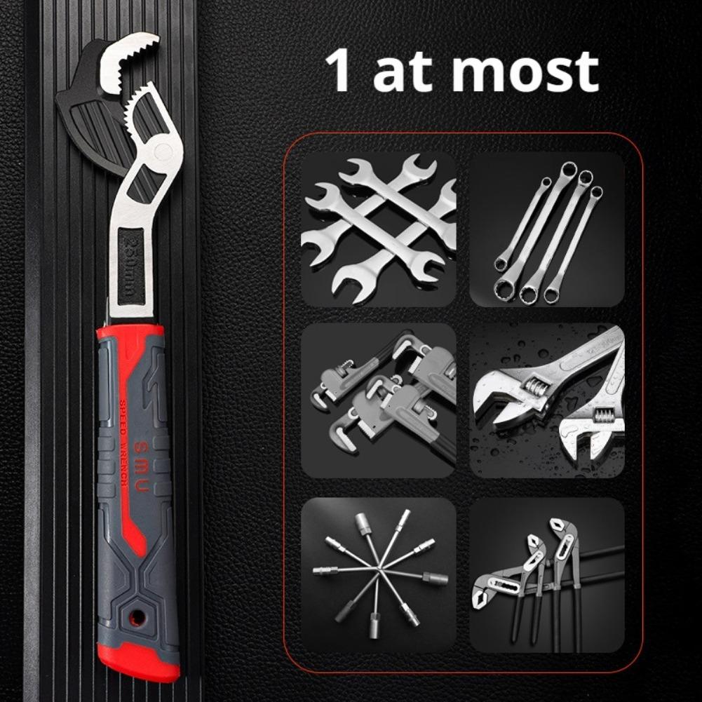 Industrial Grade 40CR Vanadium Steel Multifunctional Wrench With Anti Slip Bite Proof And Rust Proof Features Accessories