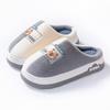 Cotton slippers two-color bottom cartoon autumn and winter home dormitory warm thick bottom velvet couple outer hair slippers