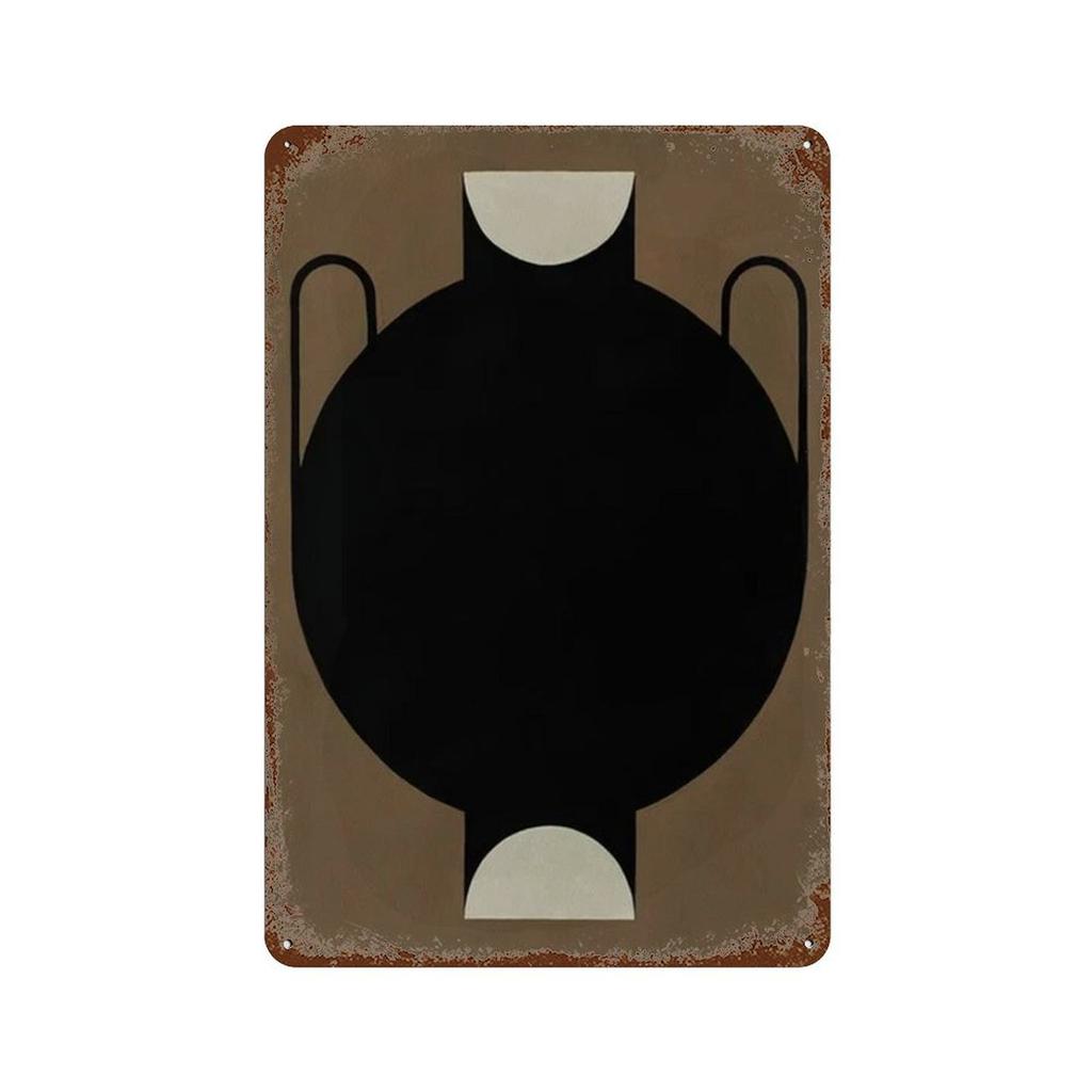 Abstraktný Minimalizmus Citrónová Váza Geometrické Kávovar Bar Nástenné Umenie Plagáty Tlače Škandinávske Kovové Značky Nástenné Obrazy pre Obývacia Izba Kvetinárstvo